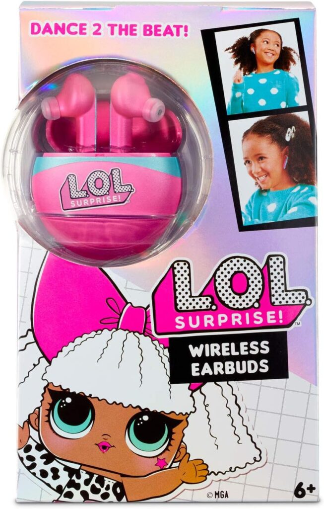 L.O.L. Surprise! Wireless Earbuds for Kids w/ 3D Stereo Sound  Built-in Mic
