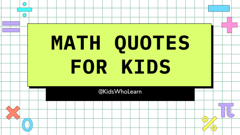 Math Quotes for Kids