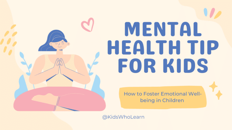 Mental Health Tips for Kids