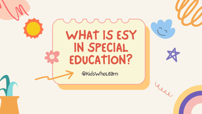 What is ESY in Special Educations