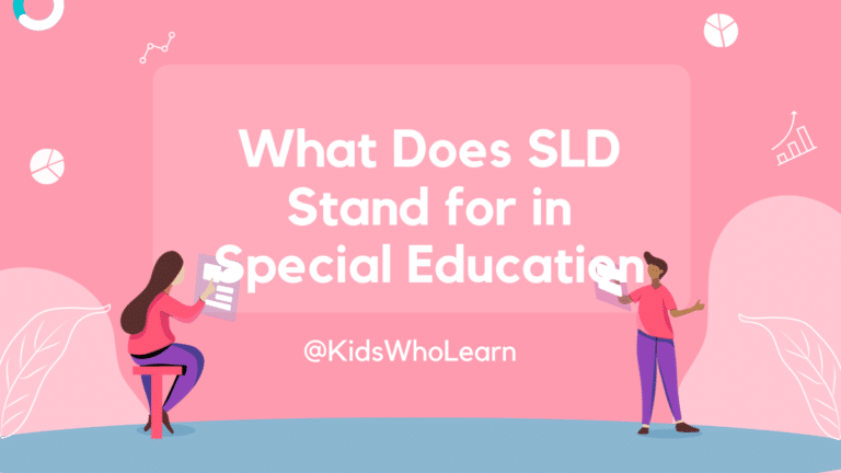 What Does SLD Stand For in Special Education
