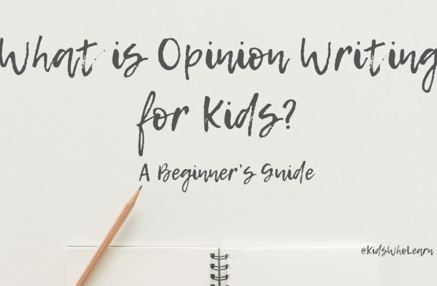 What Is Opinion Writing For Kids