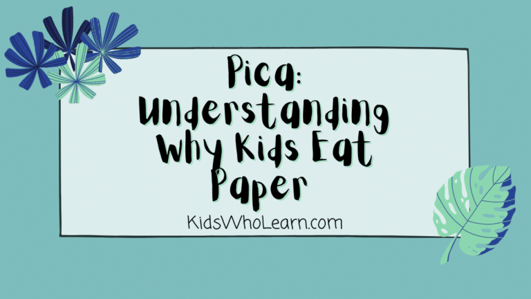 Why Do Kids Eat Paper