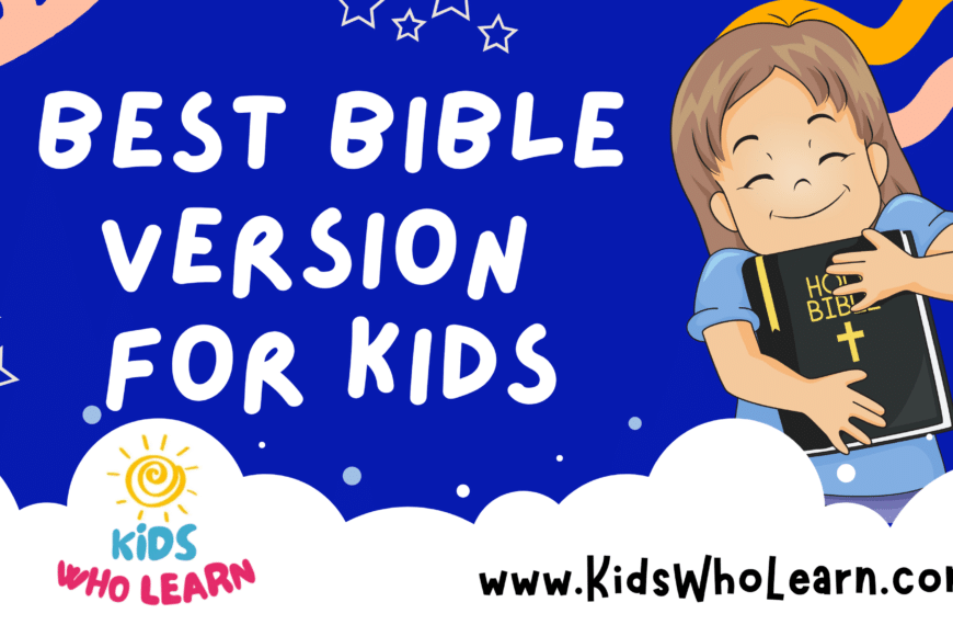 Best Bible Version For Kids