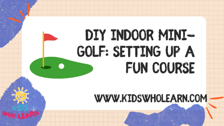 DIY Indoor Mini Golf
