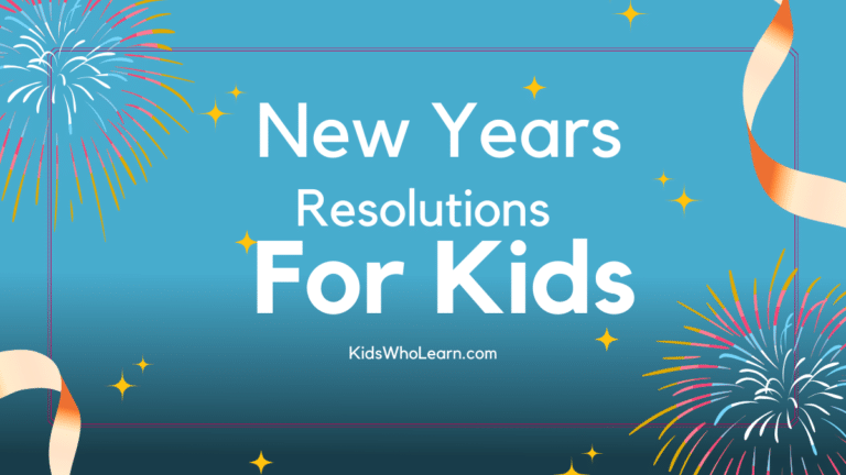 New Years Resolutions For Kids